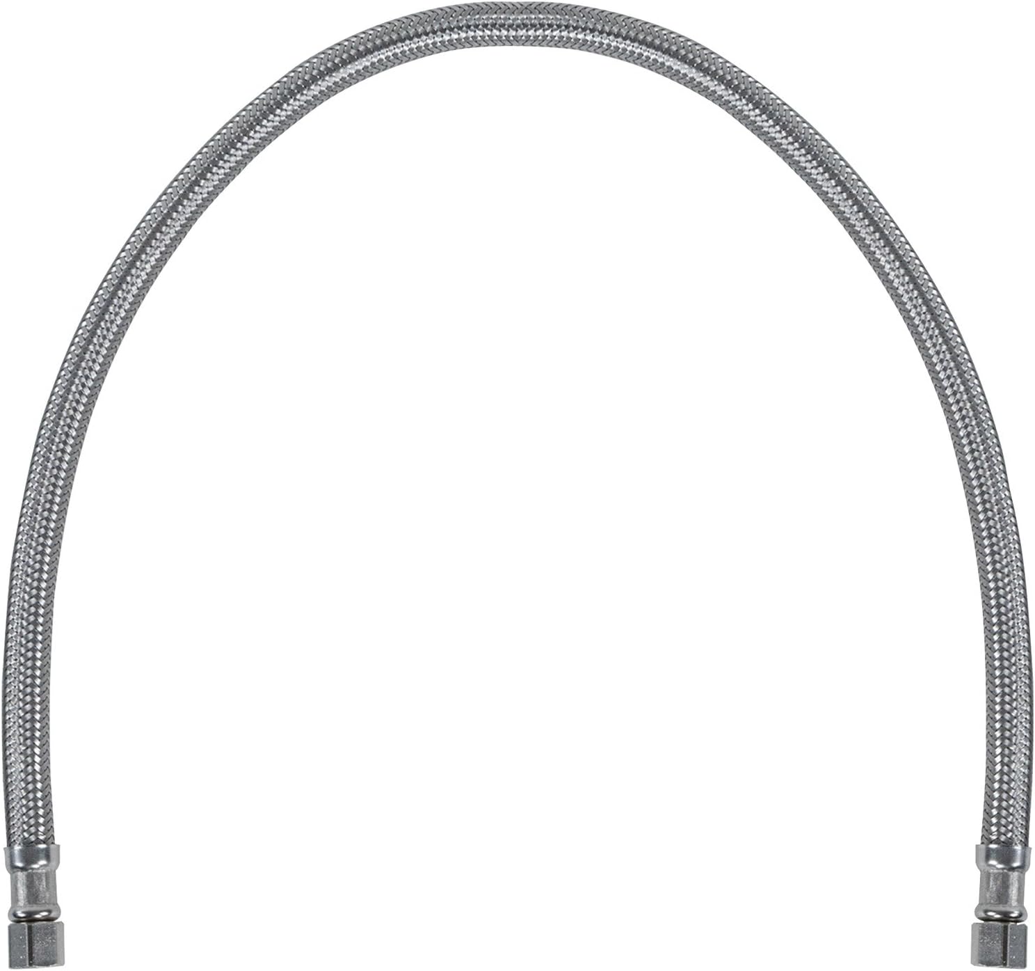 Certified Appliance Accessories Braided Stainless Steel Ice Maker Connector - 24in - Silver, Stainless Steel - IM24SS