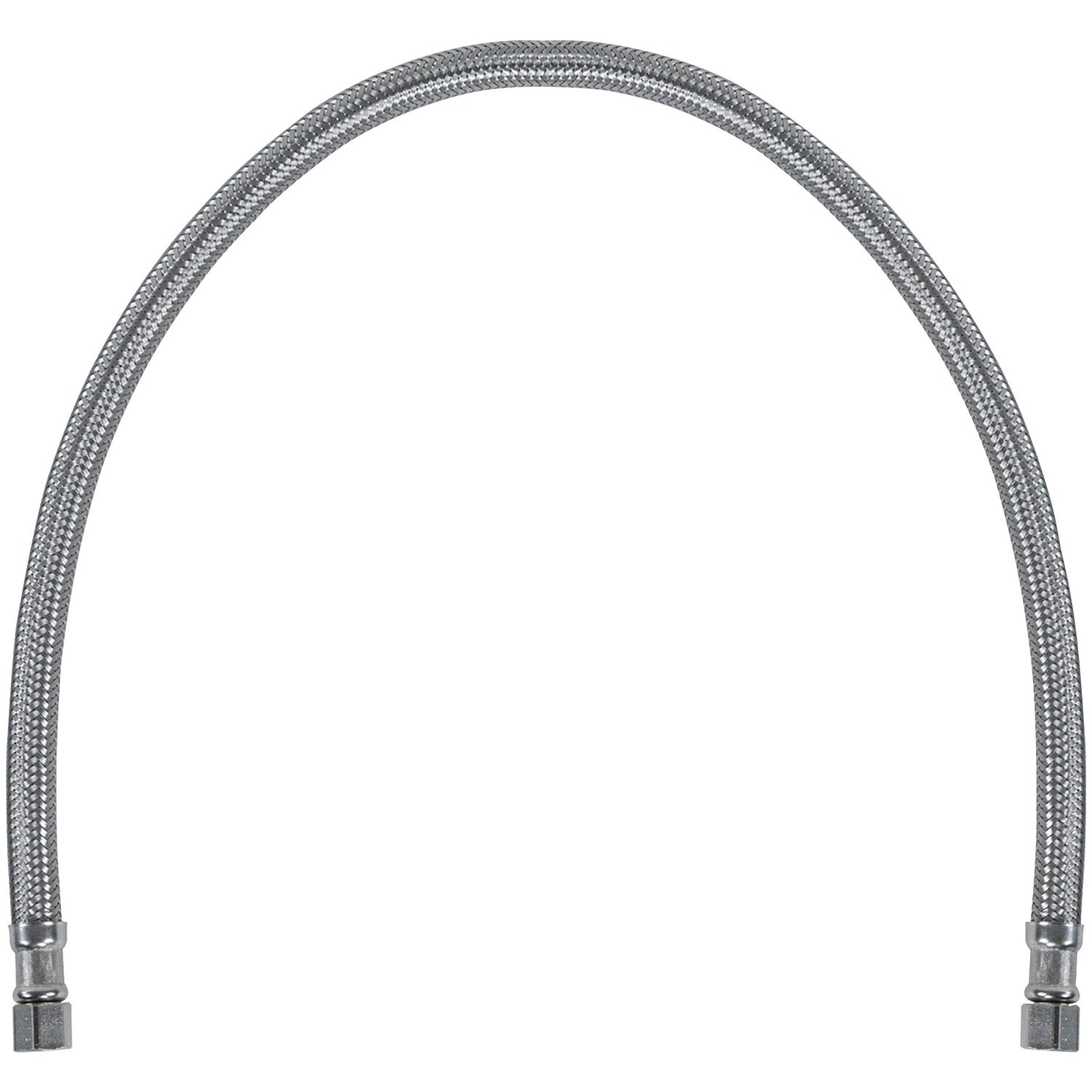 Certified Appliance Accessories Braided Stainless Steel Ice Maker Connector - 24in - Silver, Stainless Steel - IM24SS