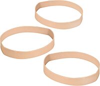 Business Source 15727 Rubber Bands,Size 107,1 lb./BG,7-Inch x5/8-Inch,Natural Crepe (Pack of 4) Size 107 (Pack of 4)