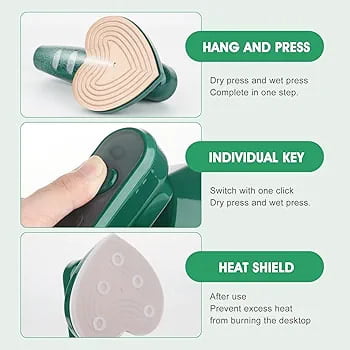 PERFECT MINI DRY AND WET IRON CLOTHES STEAMER WITH THICK CABLE