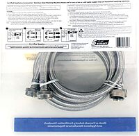 Certified Appliance Accessories Washing Machine Hoses (2 Pack), Hot and Cold Water Supply Lines, 6 Feet