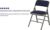 Flash Furniture Hercules Series Upholstered Metal Folding Chairs