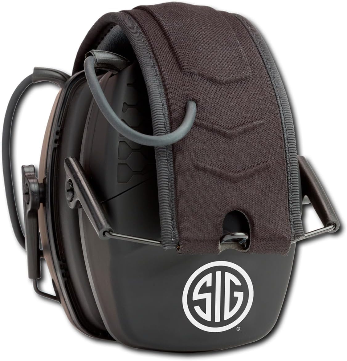 AXIL x SIG SAUER TRACKR Blu Electronic Ear Muffs | 27dB SNR / 21dB NRR Compact Lightweight Water-Resistant Tactical Shooting