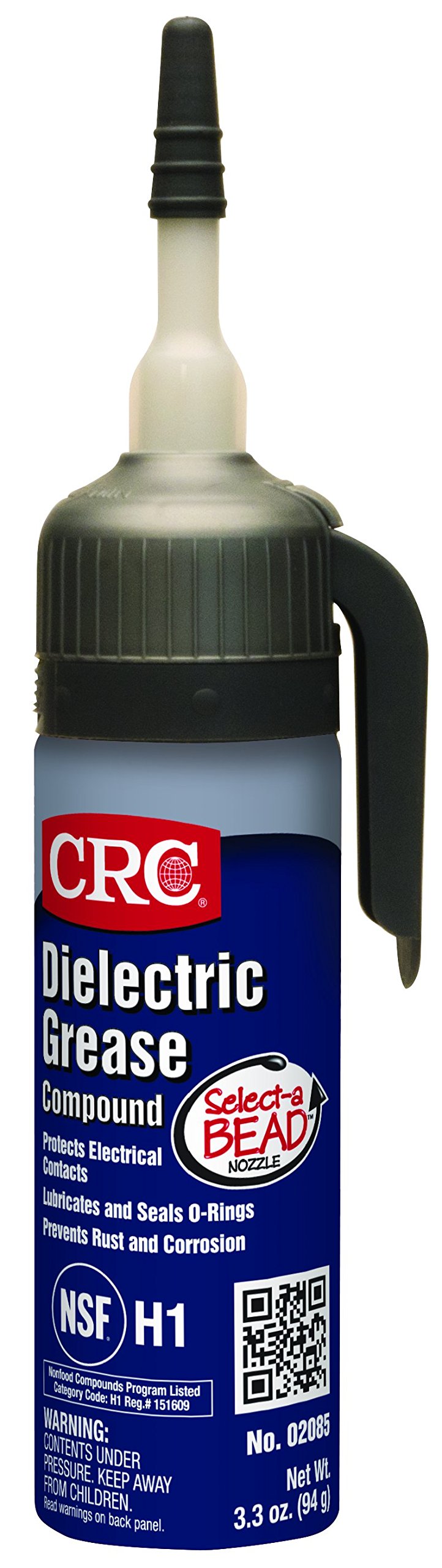 CRC Dielectric Grease 02085 – 3.3 Wt Oz., Non-Curing Silicone Compound for O-Rings, Fasteners, Rubber, Plastic Parts