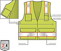Ergodyne GloWear Class 2 Two-Tone Surveyors Safety Vest