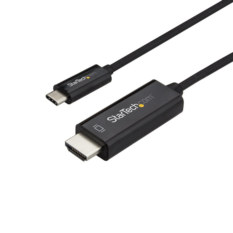 StarTech.com USB C to HDMI Cable - USB Type-C to HDMI 2.0 - 4K 60Hz - Black