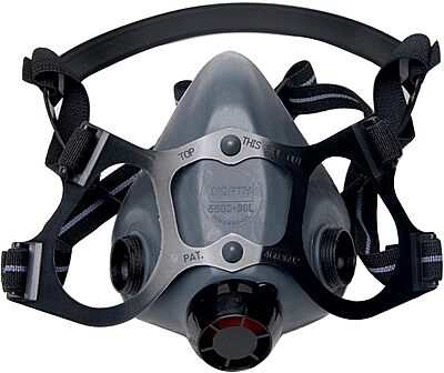 Honeywell Home North 5500 Series Niosh-Approved Half Mask Respirator, Small (550030S), Black