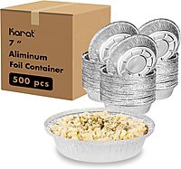 Karat Aluminum Foil Containers and OPS Dome Lids