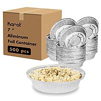 Karat Aluminum Foil Containers and OPS Dome Lids