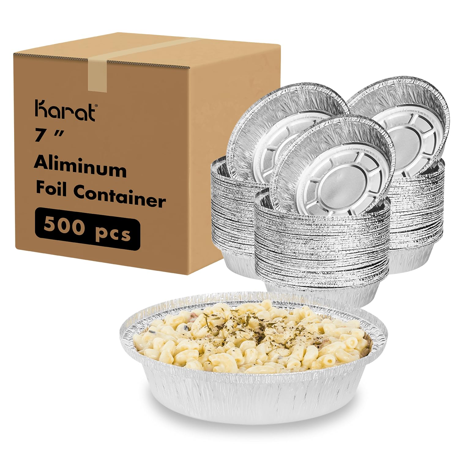 Karat Aluminum Foil Containers and OPS Dome Lids