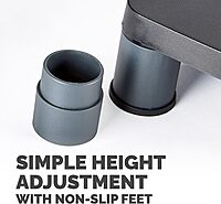 Fellowes Monitor Riser, 4inH x 13 1/8inW x 13 1/2inD, Graphite