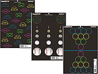 Champion Targets 45830 Visicolor Fun & Games Target (12 Pack)