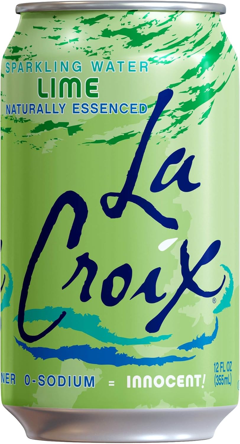 LaCroix Sparkling Water, Lemon, Lime, & Grapefruit Variety Pack, 12 Fl Oz (Pack of 24) Naturally Essenced, 0 Calories