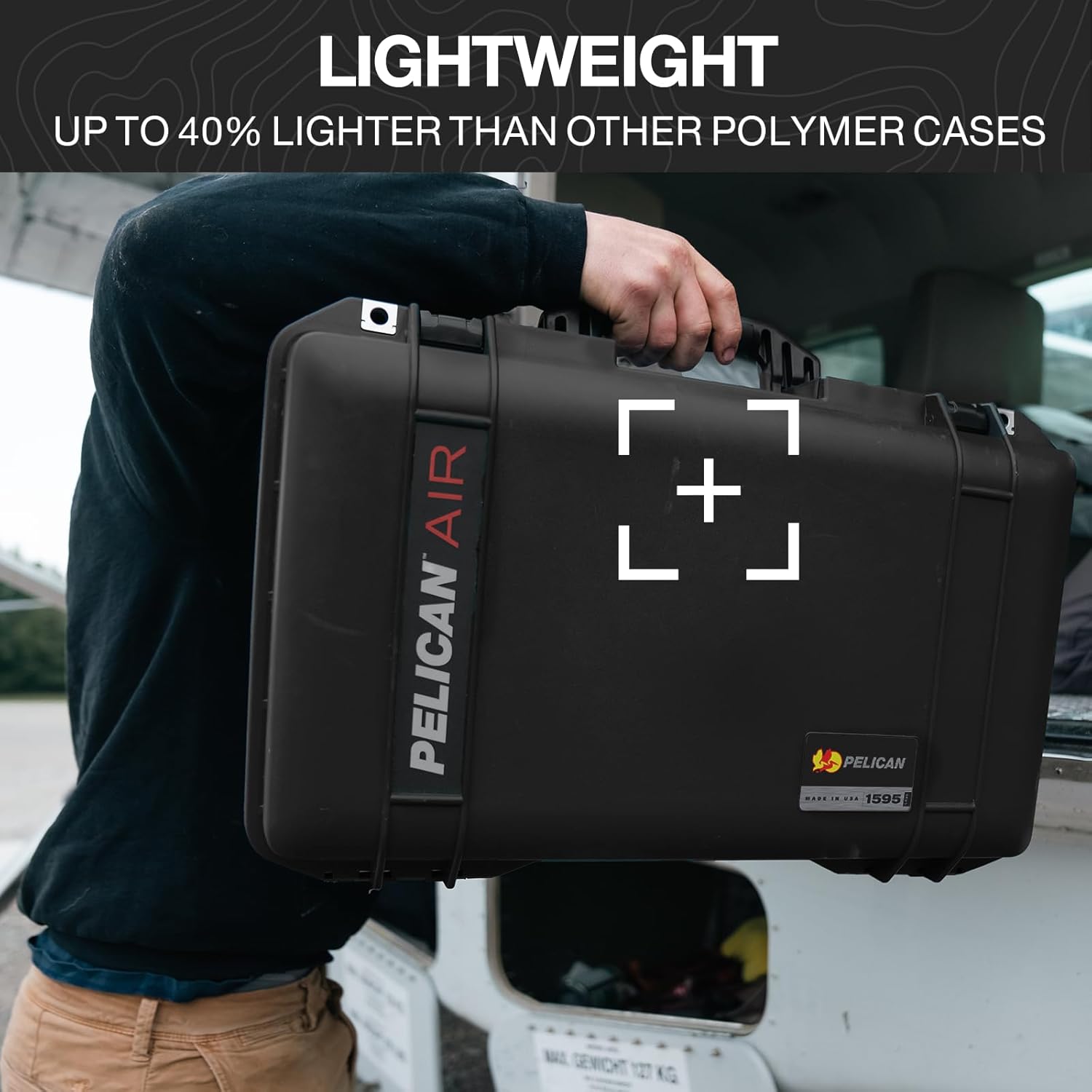 Pelican Air 1615 Multi-Purpose Hard Case no Foam (Empty Case) for Camera, Drone, Equipment, Gear, Electronics, Overlanding