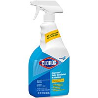 CloroxPro Anywhere Daily Disinfectant and Sanitizer, No-Rinse Food Contact Sanitizer, 32 Fluid Ounces