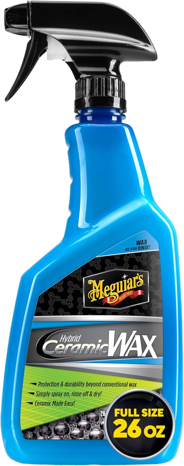 Meguiar's Hybrid Ceramic Wax, Easy-to-Use Spray Wax for Car Detailing with the Superior Protective Power of Advanced SiO2