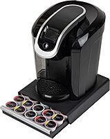 Mind Reader Single Serve Coffee Pod Drawer, 30 Pod Capacity, Countertop Organizer, 10.5"L x 12.75"W x 2.5"H, Black
