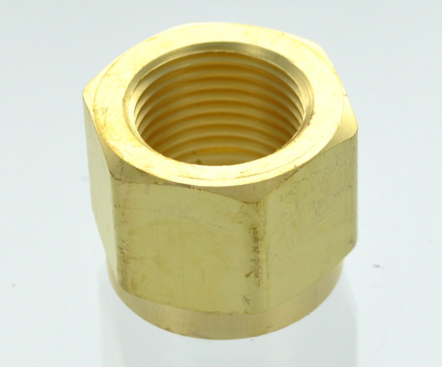 Western Enterprises CO-2 Regulator Inlet Nuts, Carbon Dioxide (CO2), Brass, CGA-320