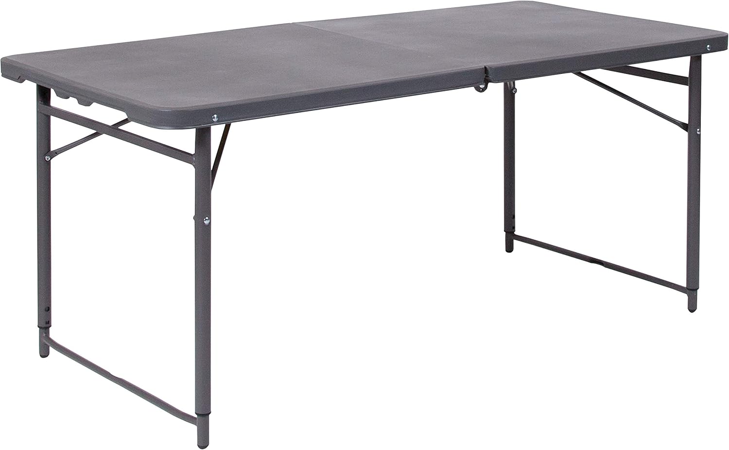 FLASH FURNITURE Bi-Fold Plastic Folding Table