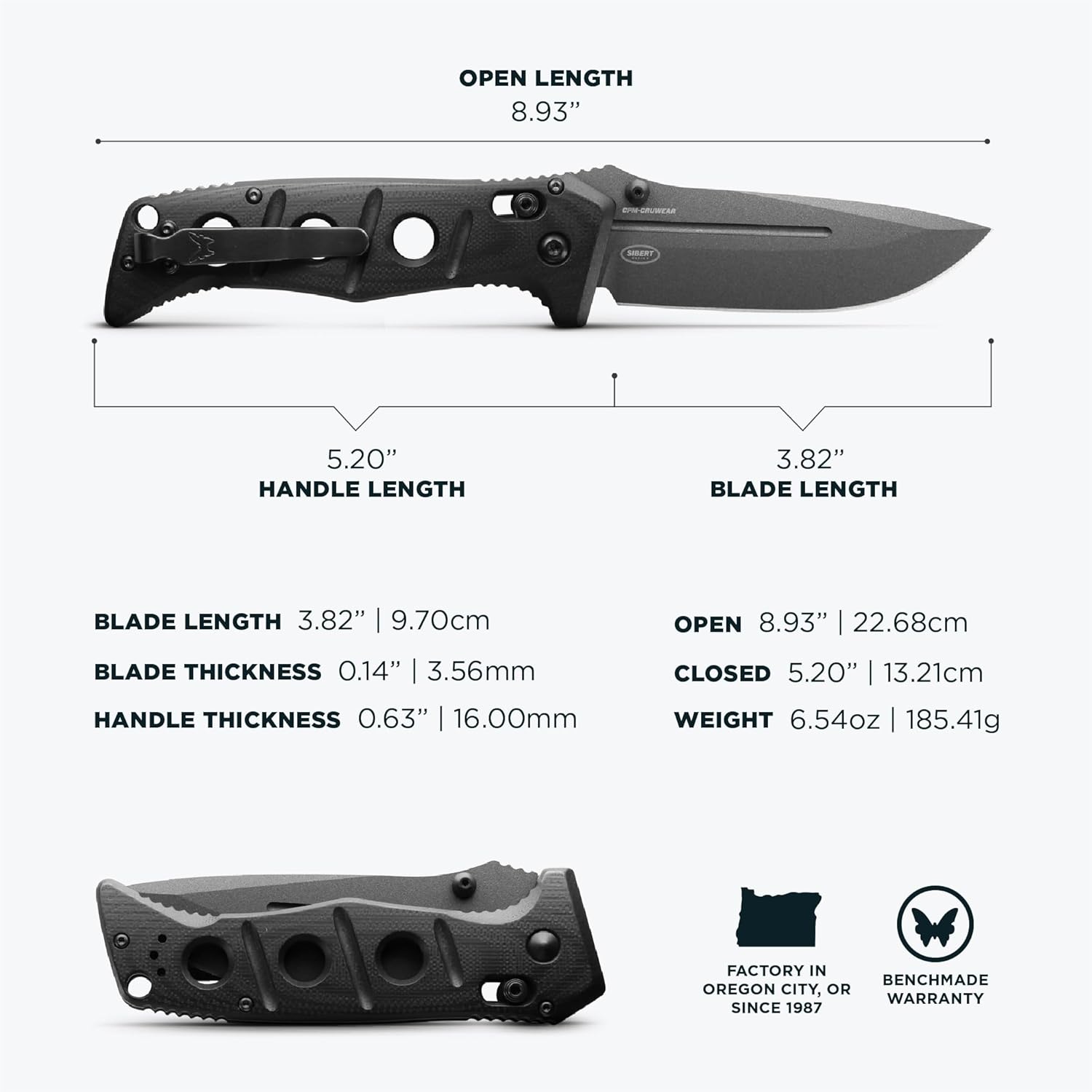 BENCHMADE Adamas 275 Tactical Folding Knife