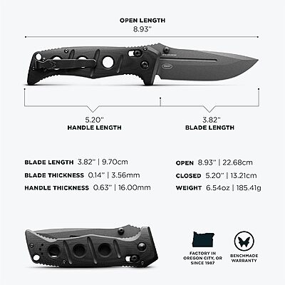 BENCHMADE Adamas 275 Tactical Folding Knife