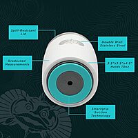 Toadfish Non-tipping 10oz Double-Wall Insulated Stainless Steel Rocks Tumbler with Easy-Slide Lid