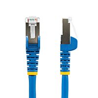 StarTech.com 6in CAT6a Ethernet Cable - Low Smoke Zero Halogen (LSZH) - 10 Gigabit 500MHz 100W PoE RJ45 S/FTP Blue Network
