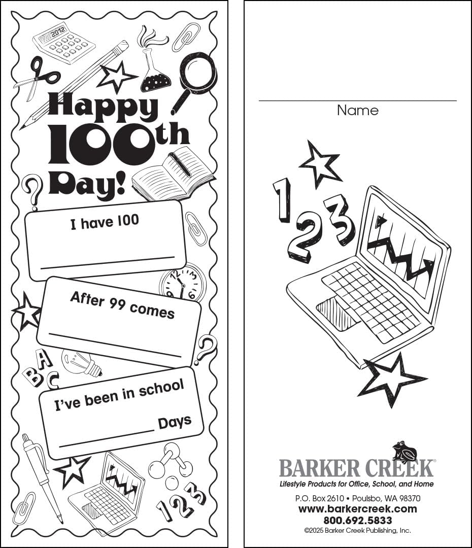 Barker Creek Bookmark Duets Color Me Adult Coloring Book Style Bookmarks