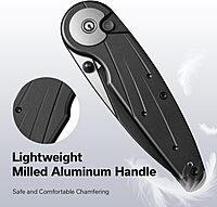 CIVIVI Starflare Pocket Knife, 3.3\" Folding Button Lock