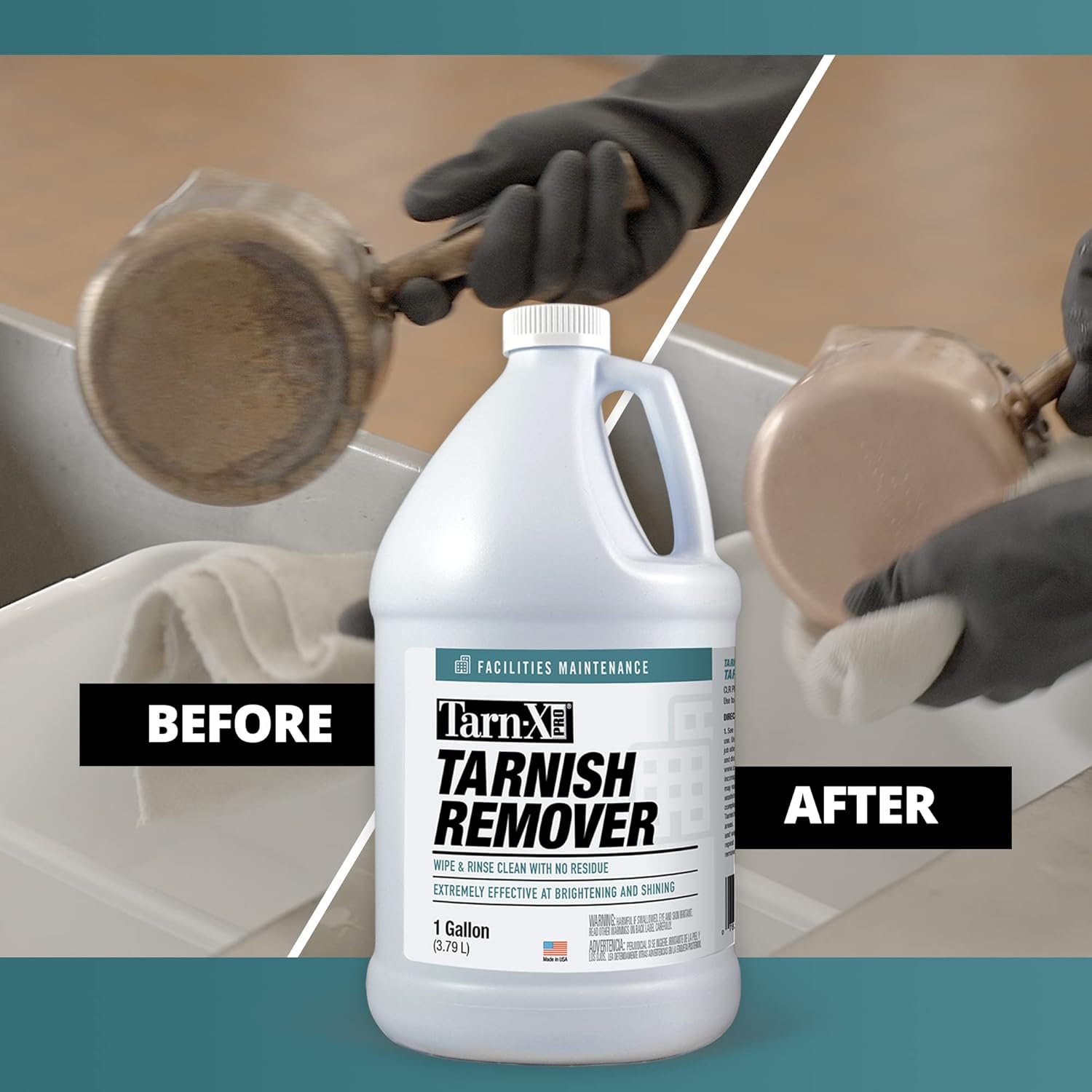 Metal and Silver Tarnish Remover, For Use on Sterling Silver, Silver Plate, Platinum, Copper, Gold