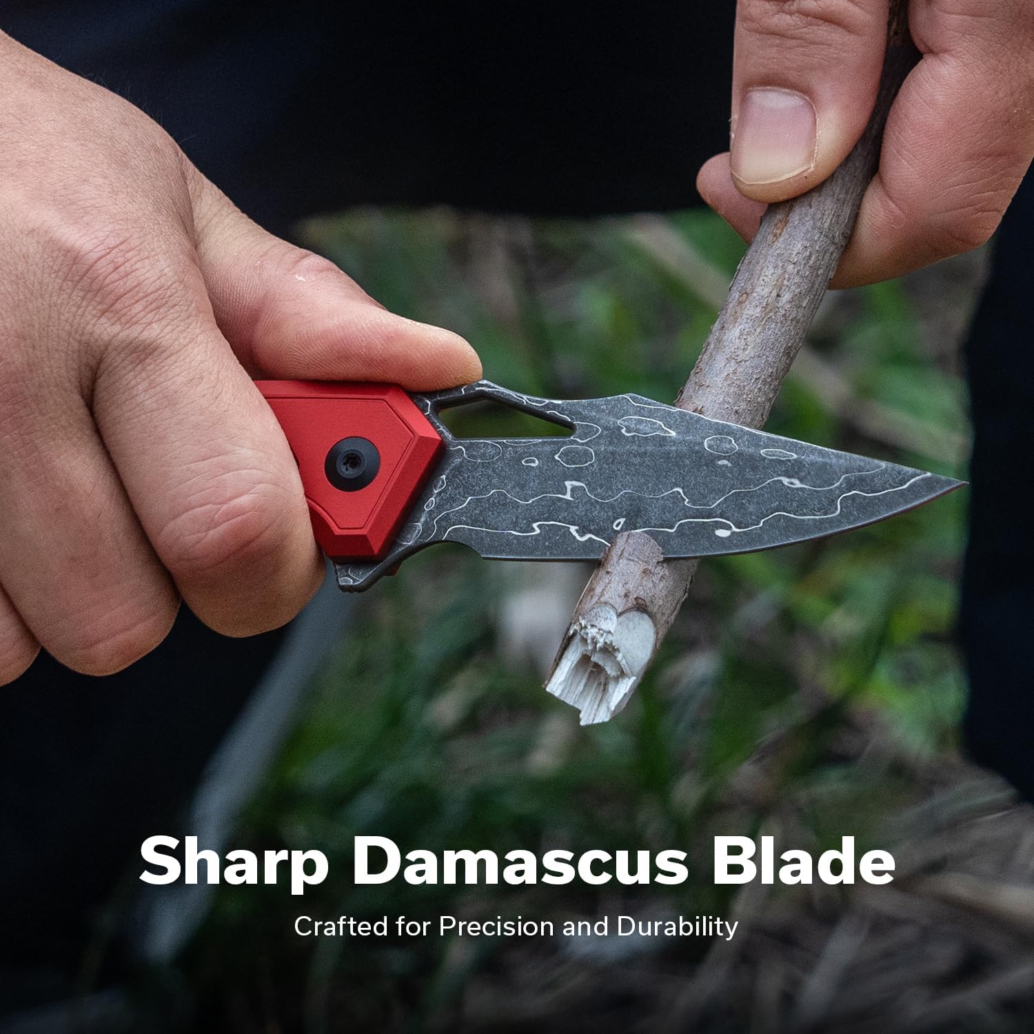 CIVIVI Anaaki Folding Pocket Knife 2.98\" Nitro-V Blade Aluminum Skeletonized Handle