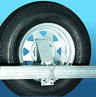 CE Smith - 27310G Heavy Duty Side Mount Spare Tire Carrier for Trailer - Holder for 4 or 5 Lug Wheels Up to 15"