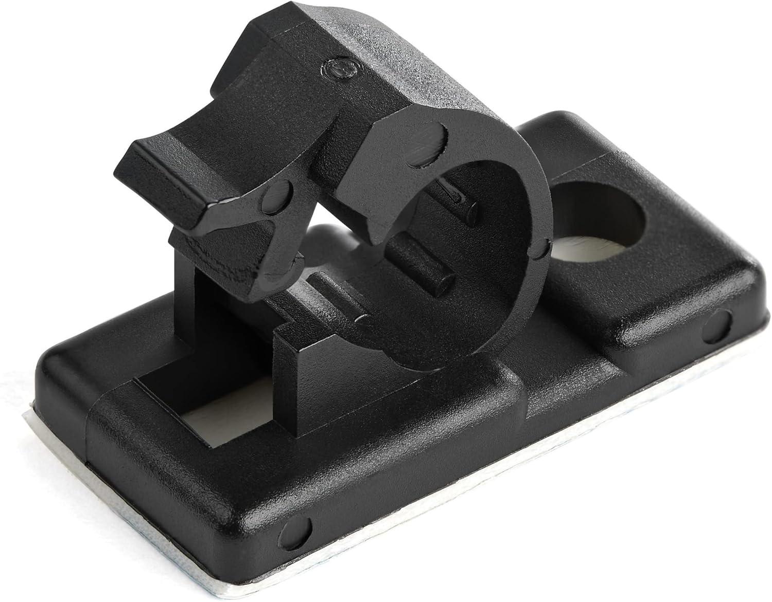 StarTech.com 100 Adhesive Cable Management Clips Black - Nylon Self-Adhesive Clamps UL94 V-2