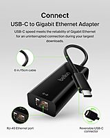 Belkin USB-C to Ethernet Adapter, Gigabit Ethernet Port Compatible w/ USB-C Devices