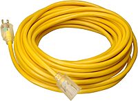SOUTHWIRE Extra Heavy Duty 10/3 SJTW-A Extension Cord with Lighted End