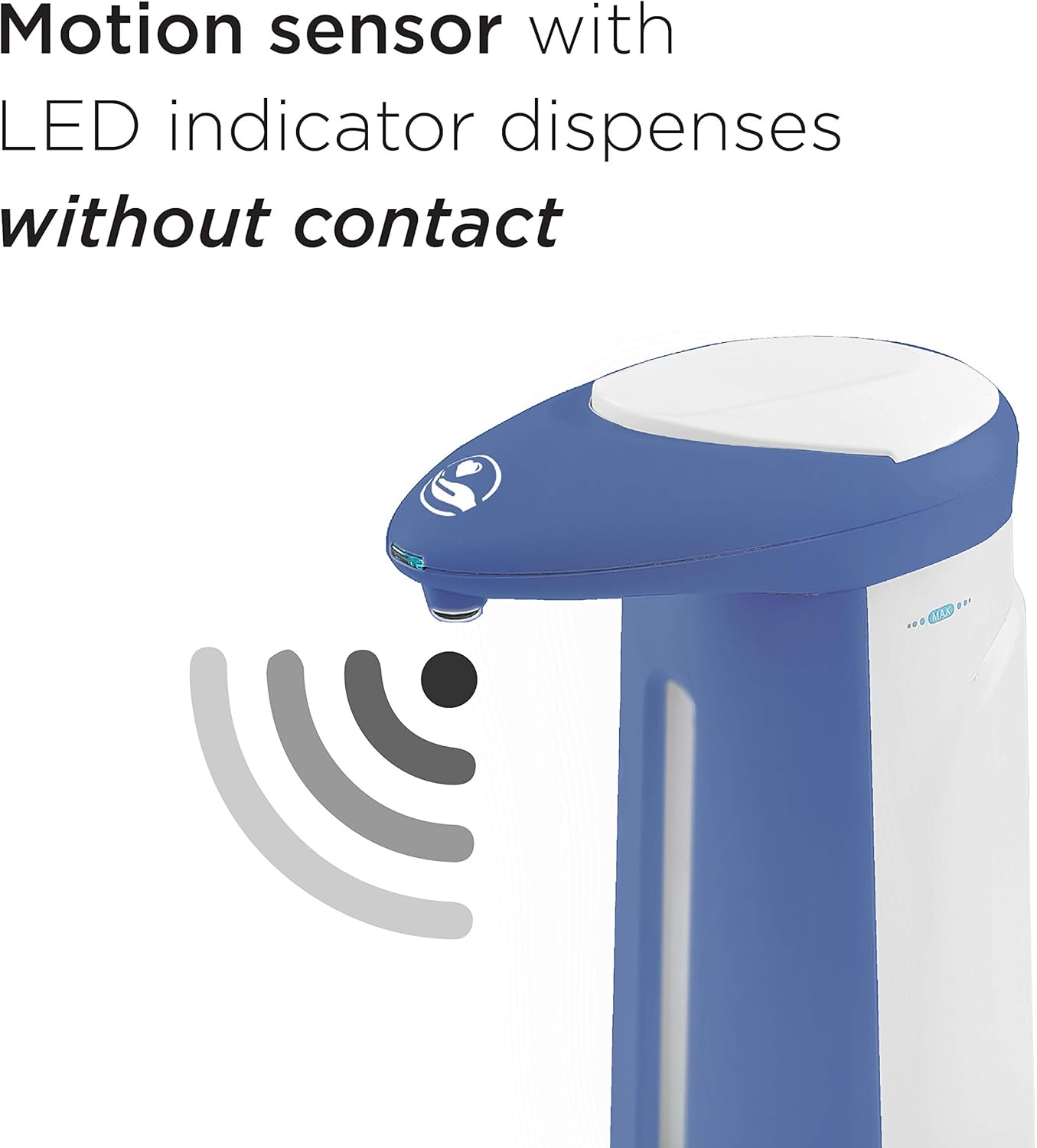 Touchless Soap, Hand Sanitizer Dispenser – Battery Operated Automatic Soap Dispenser with Dripless Design, Motion Sensor