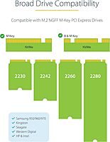 StarTech.com USB-C 10Gbps M.2 SSD Enclosure (2230/2242/2260/2280) - Aluminum