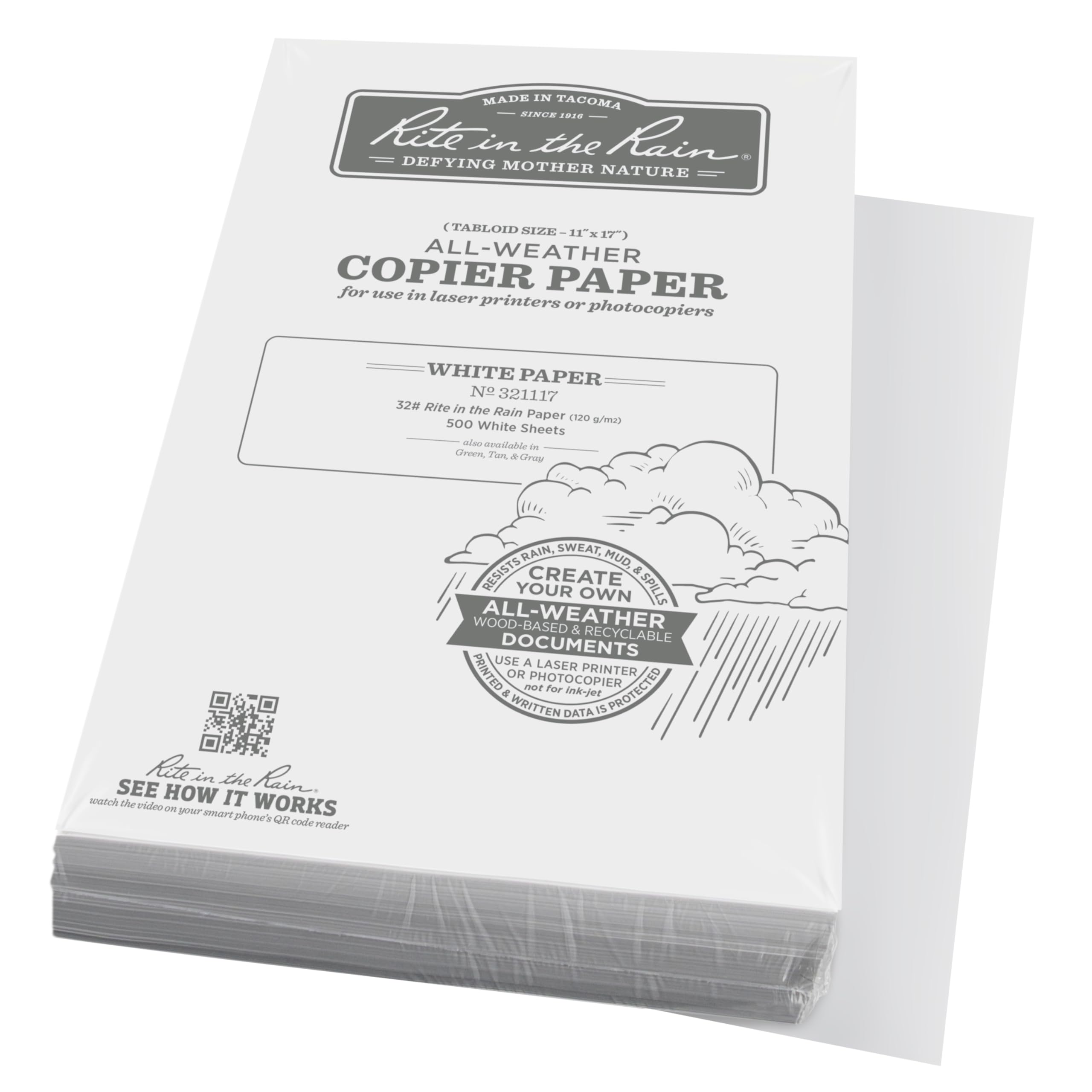 Rite in the Rain Weatherproof Laser Printer Paper