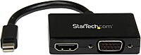 StarTech.com Mini DisplayPort to HDMI or VGA 2-in-1 Travel Adapter