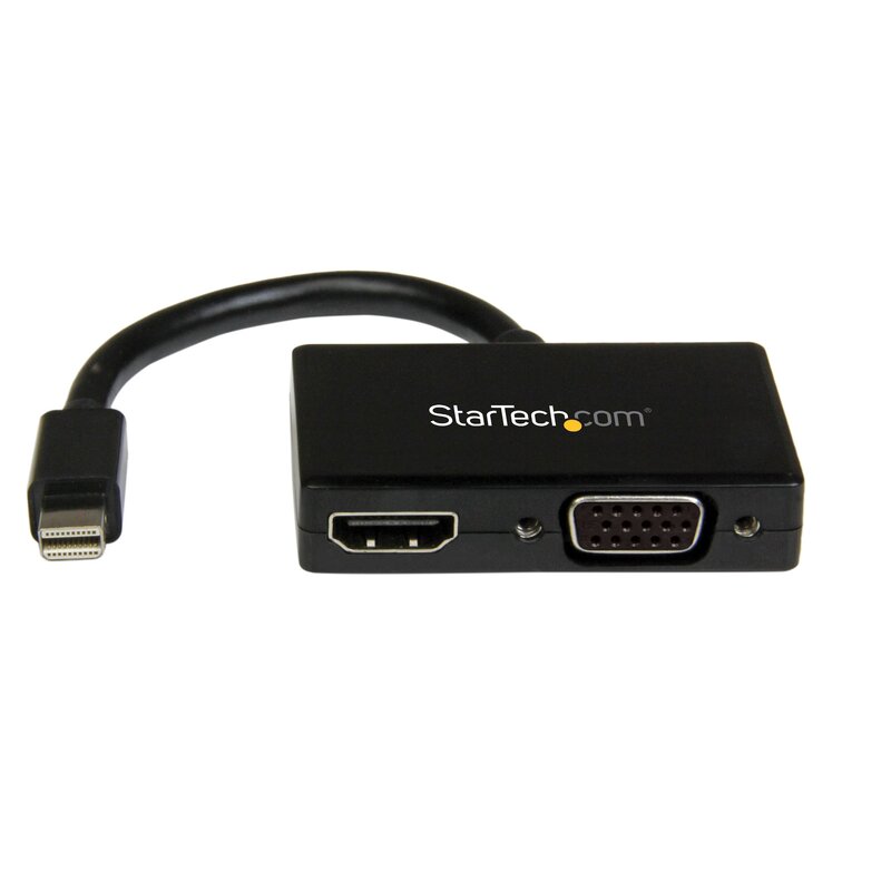 StarTech.com Mini DisplayPort to HDMI or VGA 2-in-1 Travel Adapter