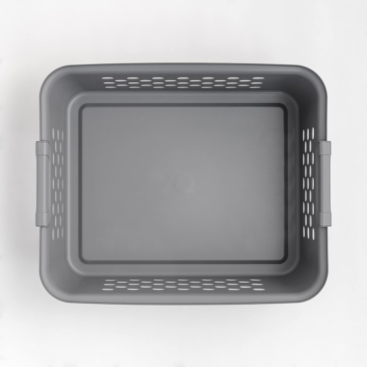 IRIS USA Medium Organizer Storage Basket, Gray, Pack of 4