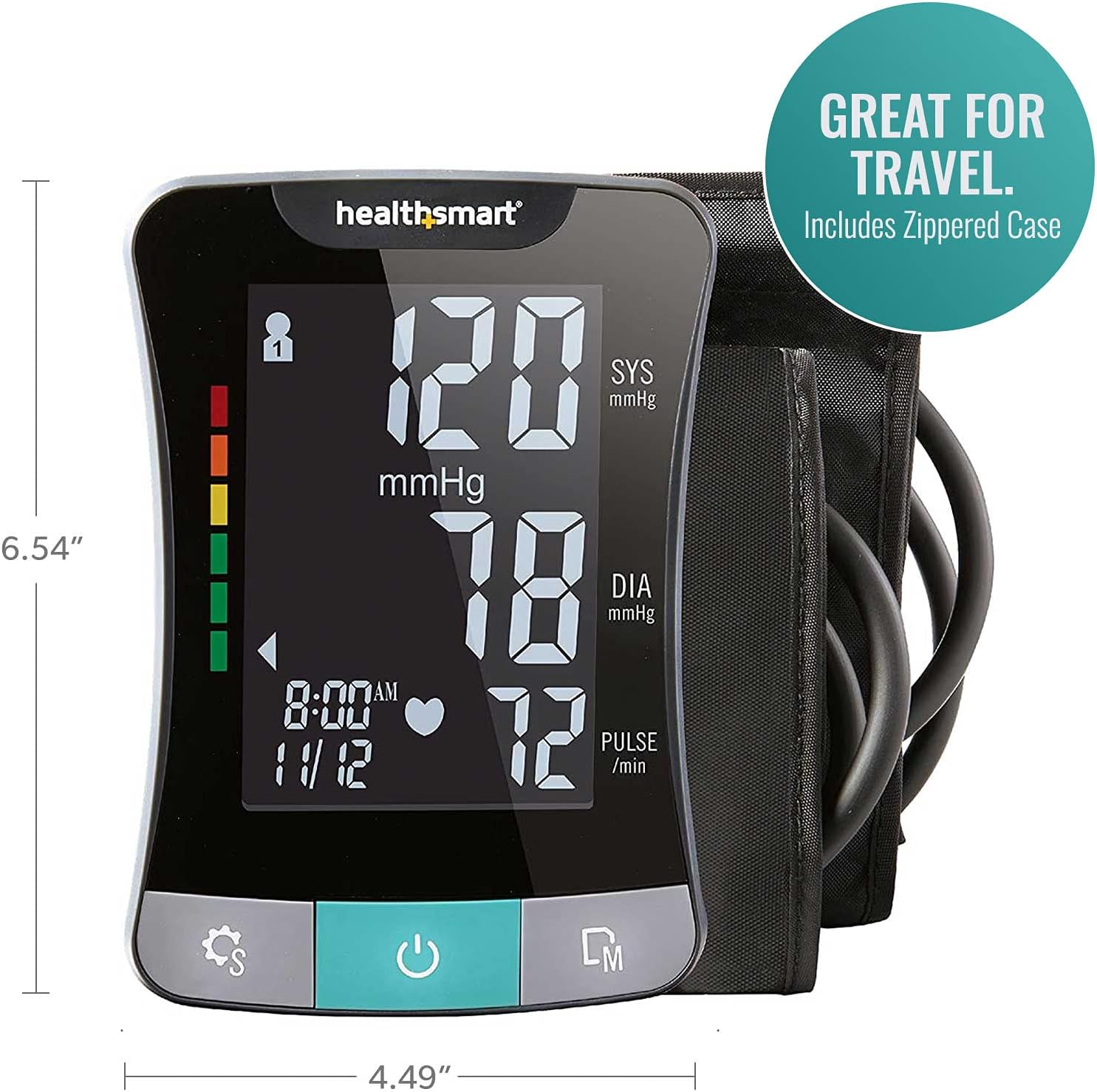 HealthSmart Digital Blood Pressure Monitor (Upper Arm & Wrist)