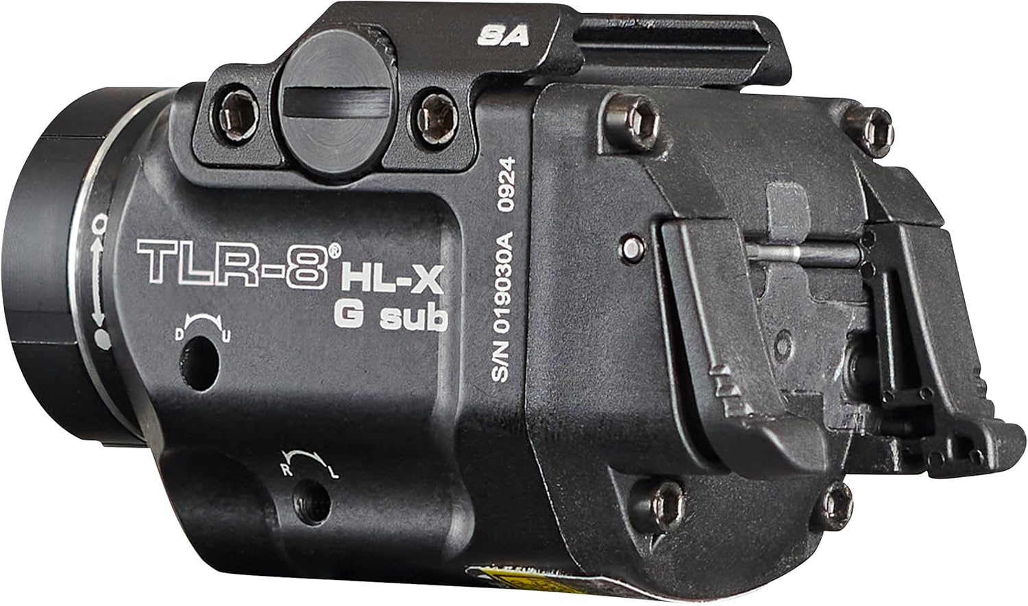 Streamlight 69479 TLR-8 HL-X G sub USB 1000-Lumen Weapon Rail-Mounted Rechargeable Tactical Flashlight with Integrated Green