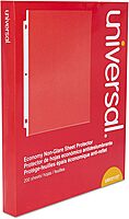 Universal Economy Sheet Protectors Economy Letter 200/Box, UNV-21127