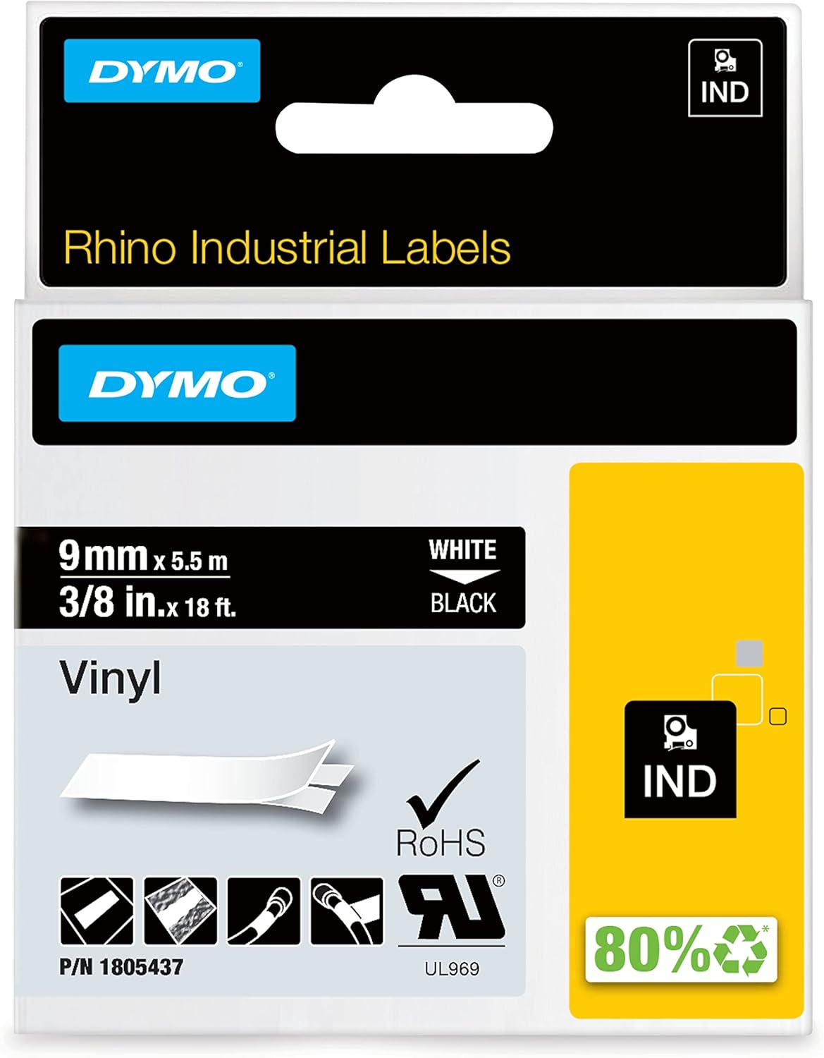 DYMO Rhino Industrial Vinyl Labels