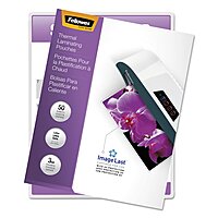 Fellowes Thermal Laminating Pouches, ImageLast, Jam Free, Letter Size, 3 Mil, 50 Pack (52225)