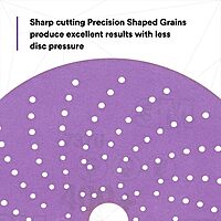 3M Cubitron II Hookit Clean Sanding Abrasive Disc 31484, 6 in, 400+ Grade, High Performance, Long Lasting