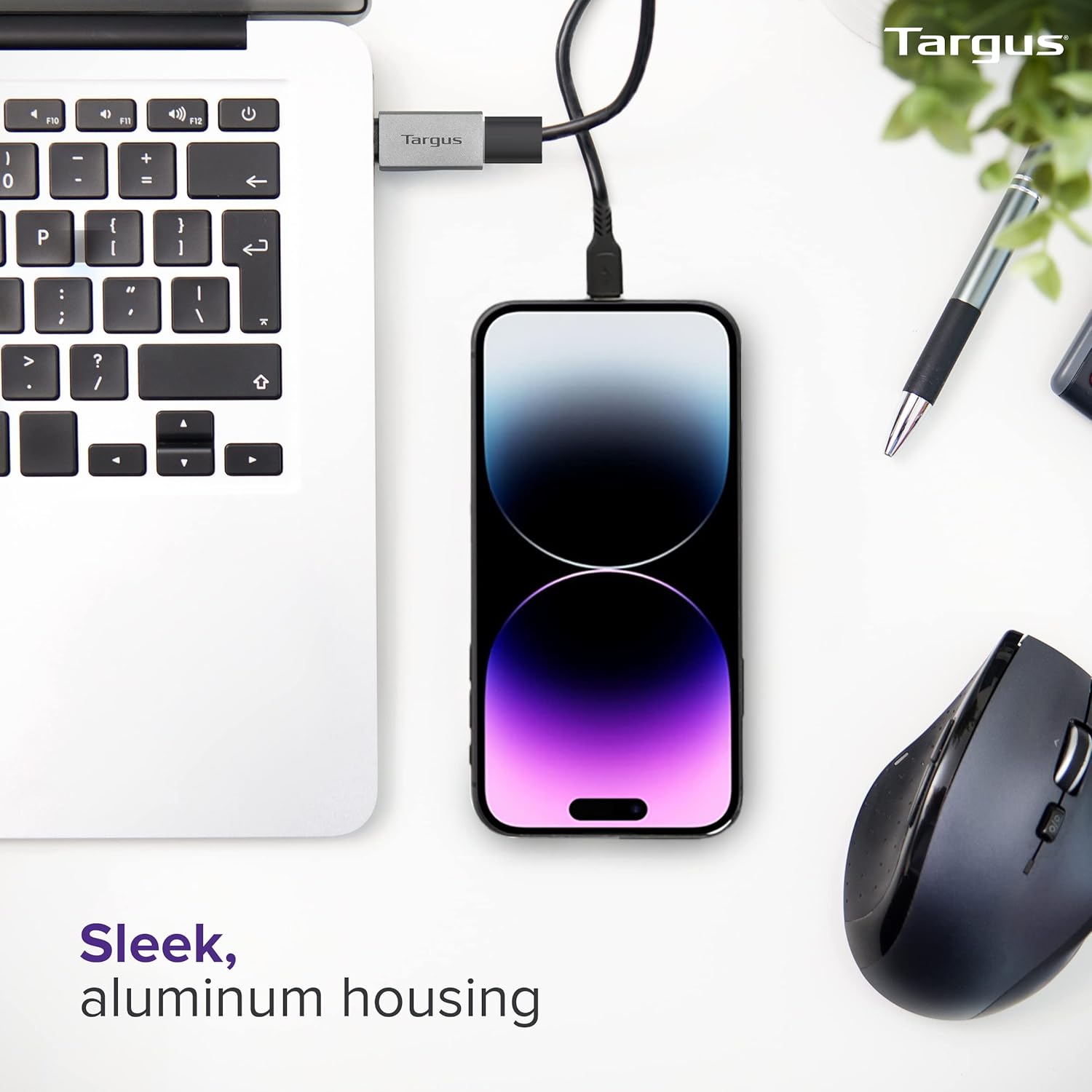 Targus USB-C to USB-A Adapter 2-Pack - Fast Data Transfer, Compact Design - USB C to USB Adapter & USB to USB C Adapter