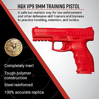 ASP Red Gun Realistic Non-Firing Training Replica Handgun