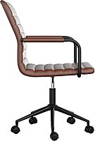 Martha Stewart Taytum Swivel Task Chair with Armrests for Home Office